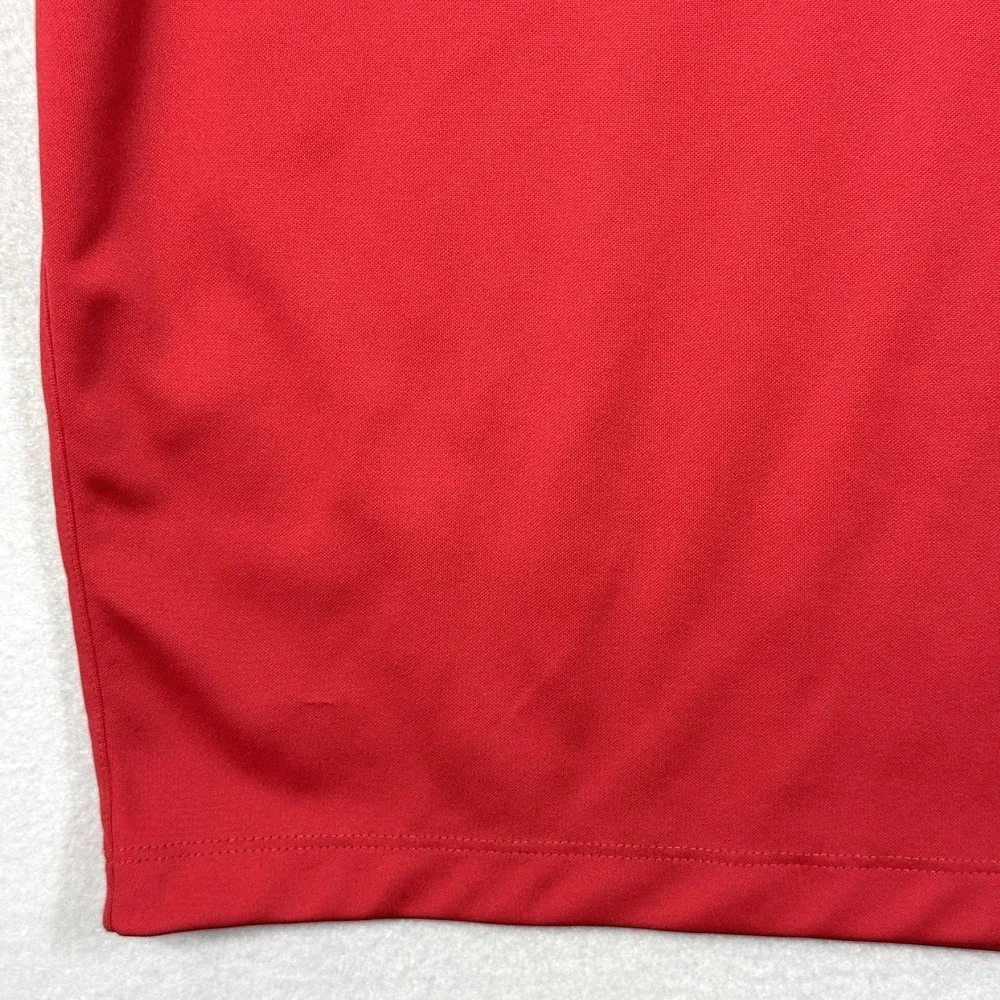 Nike Polo Shirt Mens XXL 2XL Red Jim Beam Whiskey Logo Golf Performance Logo
